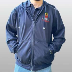 Sudadera Azul Con Cierre